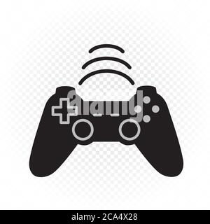 wireless computer games joystick icon Stock Vector