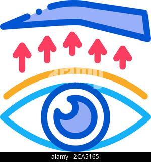 eyelid surgery treatment icon vector outline illustration Stock Vector ...