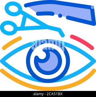 eyelid wrinkles icon vector outline illustration Stock Vector Image ...