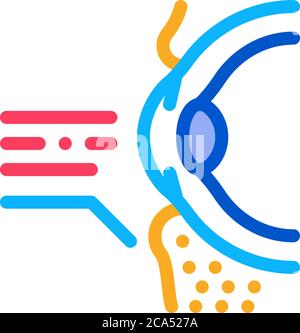 medical eyelid surgery icon Vector Glyph Illustration Stock Vector ...