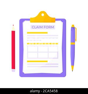 Clipboard with complete checklist flat style design icon sign vector illustration. Stock Vector