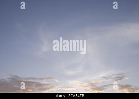 BEAUTIFUL CLOUDS DURING A GLORIOUS SUNSET Stock Photo