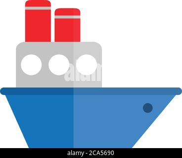 Plastic Toy Boat vector icon. Toy Boat ship icon. water boat toy Stock ...