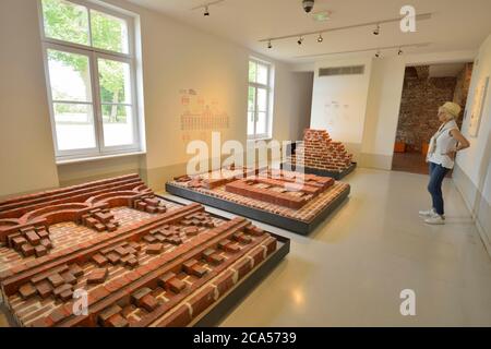 France, Aisne, Guise, Familistere, museum Godin stoves, presentation of the different building bricks of the Familist?re Stock Photo