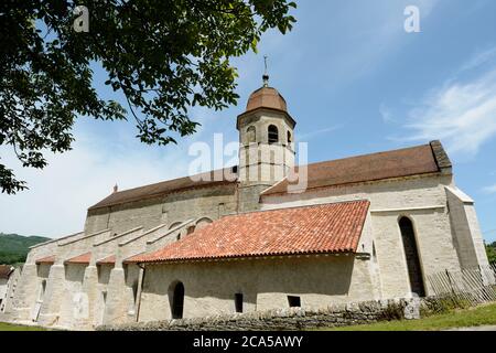 France, Jura, Gigny, abbey founded in 891, abbey church Stock Photo
