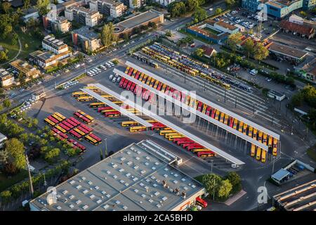 France, Haut Rhin, Mulhouse, The solea d?p?t (aerial view) Stock Photo