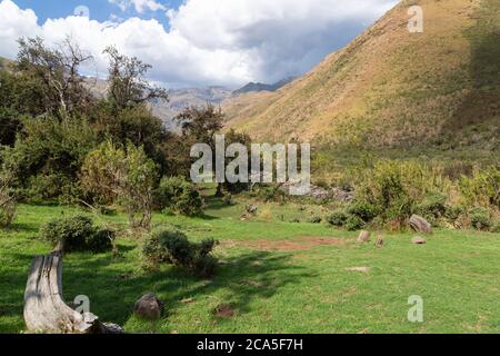 Landscape in the beautiful Tsehlanyane National Park, Leribe District, Kingdom of Lesotho, southern Africa Stock Photo