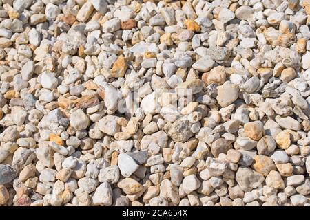 Building gravel in a close-up Stock Photo