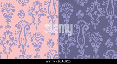 Cute kid style curl hand drawn seamless pattern for background, fabric, textile, wrap, surface, web and print design. French inspired hand drawn sketc Stock Vector