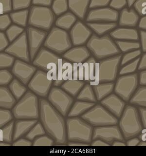 Seamless texture of stonewall Stock Vector