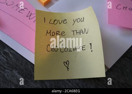 Post-it with motivational phrases Stock Photo