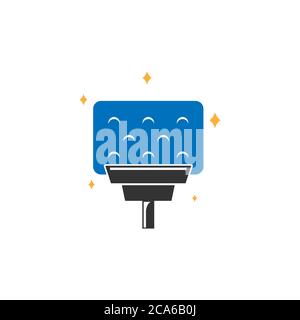 clean vector logo icon design template illustration Stock Vector