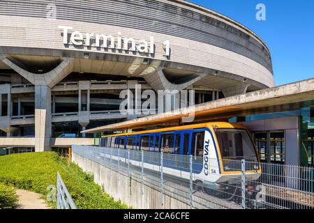CDGVAL shuttle train, Roissy Charles de Gaulle international airport ...