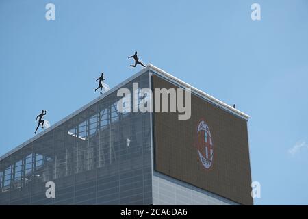 Casa Milan, headquarters of the A.C. football team Milan and one of the official  store in Milan, Lombardy, Italy, Europe Stock Photo - Alamy