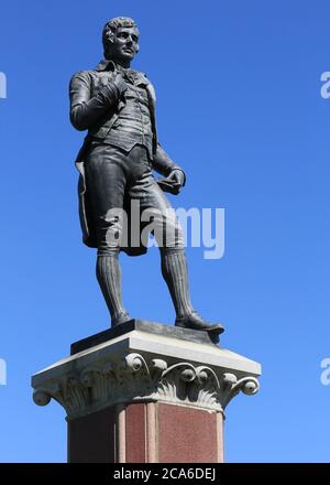 Statue of Robert Burns, Denver Colorado. Stock Photo