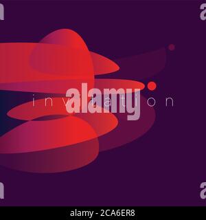 Sports striving forward. red gradient geometric shapes square composition. Design element for web banners, posters, cards, wallpapers, backdrops, pane Stock Vector