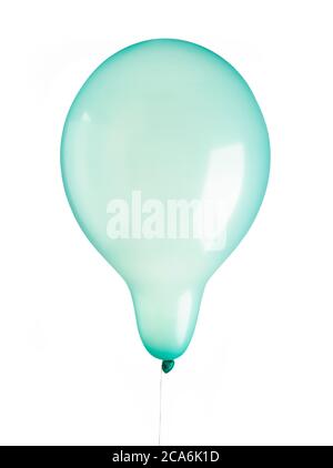 light blue balloon isolated on white background Stock Photo