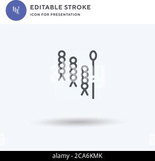 Sewing icon vector, filled flat sign, solid pictogram isolated on white, logo illustration. Sewing icon for presentation. Stock Vector