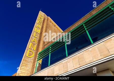 Entrance to the vintage amusement park Creamland, Margate, UK Stock Photo