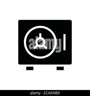 money safe icon vector Stock Vector