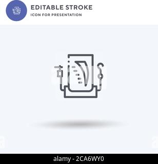Apex Locator icon vector, filled flat sign, solid pictogram isolated on white, logo illustration. Apex Locator icon for presentation. Stock Vector