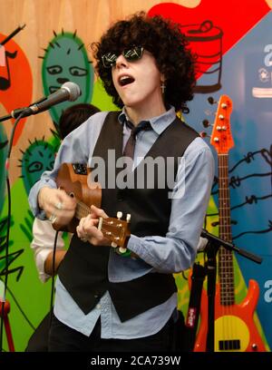 March 17, 2012, Austin, Texas, USA: LP aka Laura Pergolizzi performs Toyko Sunrise and Into The Wild LP at Fader Fort's MyMusicRx. (Credit Image: © Billy Bennight/ZUMA Wire) Stock Photo