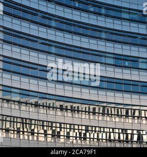 Detail of a modern glass building Stock Photo
