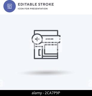 Veterinary icon vector, filled flat sign, solid pictogram isolated on white, logo illustration. Veterinary icon for presentation. Stock Vector