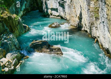 Marble Canyon, Kootenay National Park, British Columbia, Canada Stock Photo