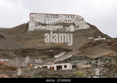 Ladakh, India - Hanle Monastery (Hanle Gompa) in Hanle, Ladakh, Jammu and Kashmir, India. Stock Photo