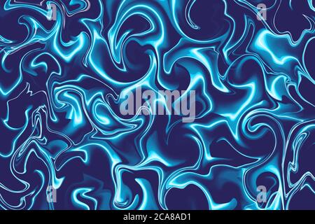 Marble Texture Vector Illustration on Blue Background Stock Vector