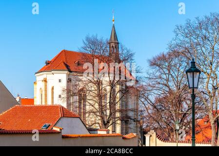 Church of Saint Roch in Strahov Monastery complex, Prague, Czech Republic. Stock Photo