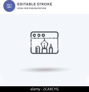 Edit Tools icon vector, filled flat sign, solid pictogram isolated on white, logo illustration. Edit Tools icon for presentation. Stock Vector