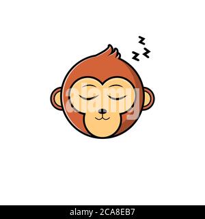 Cute monkey character set collection. Vector cartoon illustration ...