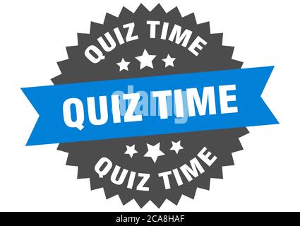 quiz time ribbon. quiz time isolated band sign. quiz time banner Stock  Vector