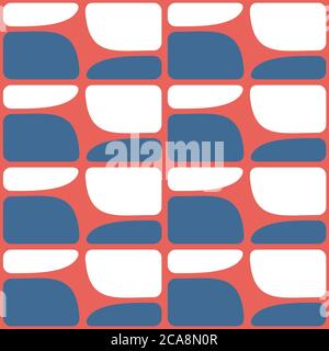 Simple flat seamless pattern will attract attention and transform any surface. Suitable for web, ads, textile, printed goods and for any design projec Stock Vector