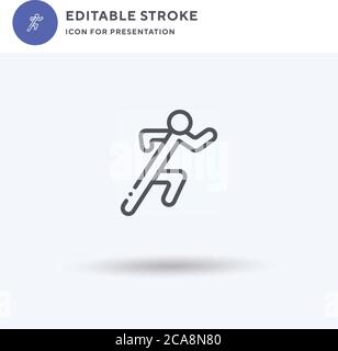 Sport Mode icon vector, filled flat sign, solid pictogram isolated on white, logo illustration. Sport Mode icon for presentation. Stock Vector