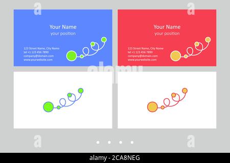 visiting card design sample in coreldraw