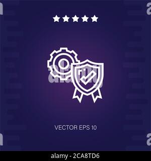 quality assurance vector icon modern illustration Stock Vector