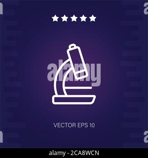 microscope vector icon modern illustration Stock Vector