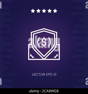 safety vector icon modern illustration Stock Vector