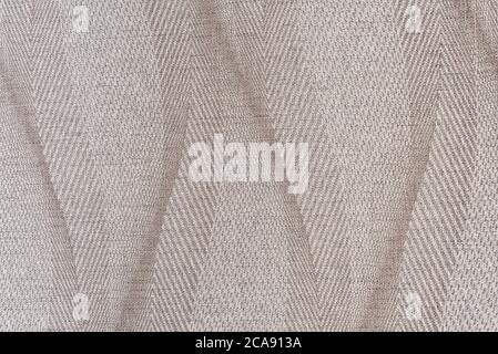 Beige canvas texture background with a wavy delicate pattern Stock Photo
