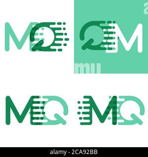 Mq Signs Initial MQ logo design with World Map style, Logo business branding ...