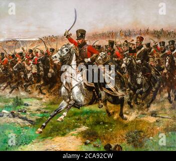 Vive L'Empereur, (French 4th Hussar cavalry charge at the