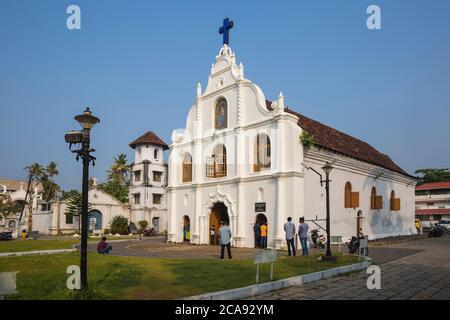 Our Lady of Hope Church on Vipin Island, Cochin (Kochi), Kerala, India, Asia Stock Photo