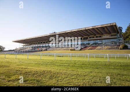 grandstands at sandown park race course near esher surrey Stock Photo