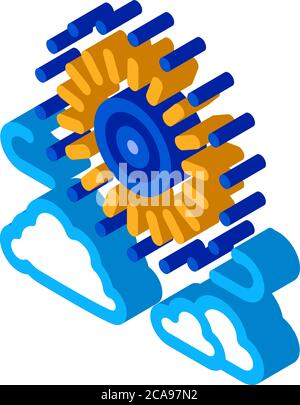 firework salute isometric icon vector illustration Stock Vector