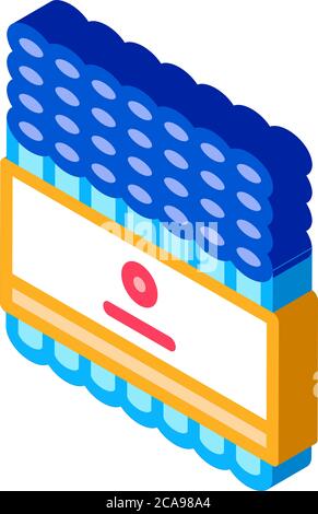 firework set isometric icon vector illustration Stock Vector