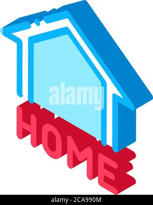 webshop home button isometric icon vector illustration Stock Vector