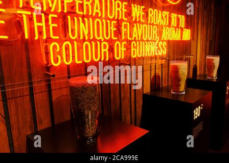 Dublin - August 2019: internal of Guinness Storehouse Stock Photo